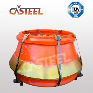 Máy nghiền hình nón HP500 Mang bộ phận, phần lõm và lớp áo